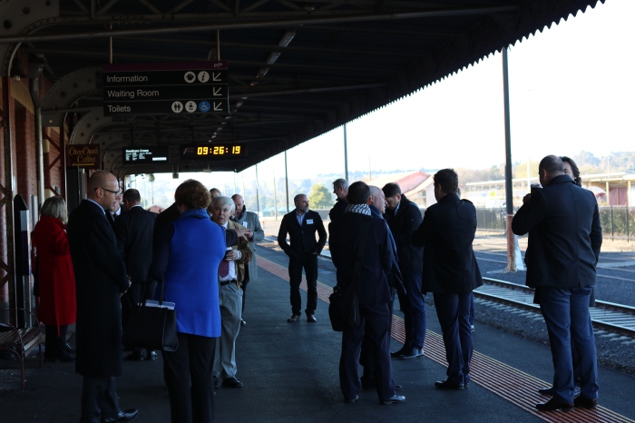 Warragul Railway Station prior to the launch of Connecting Regional Victoria